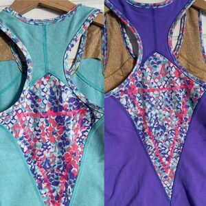 IVIVVA by LULULEMON girls size 14 tank top lot set